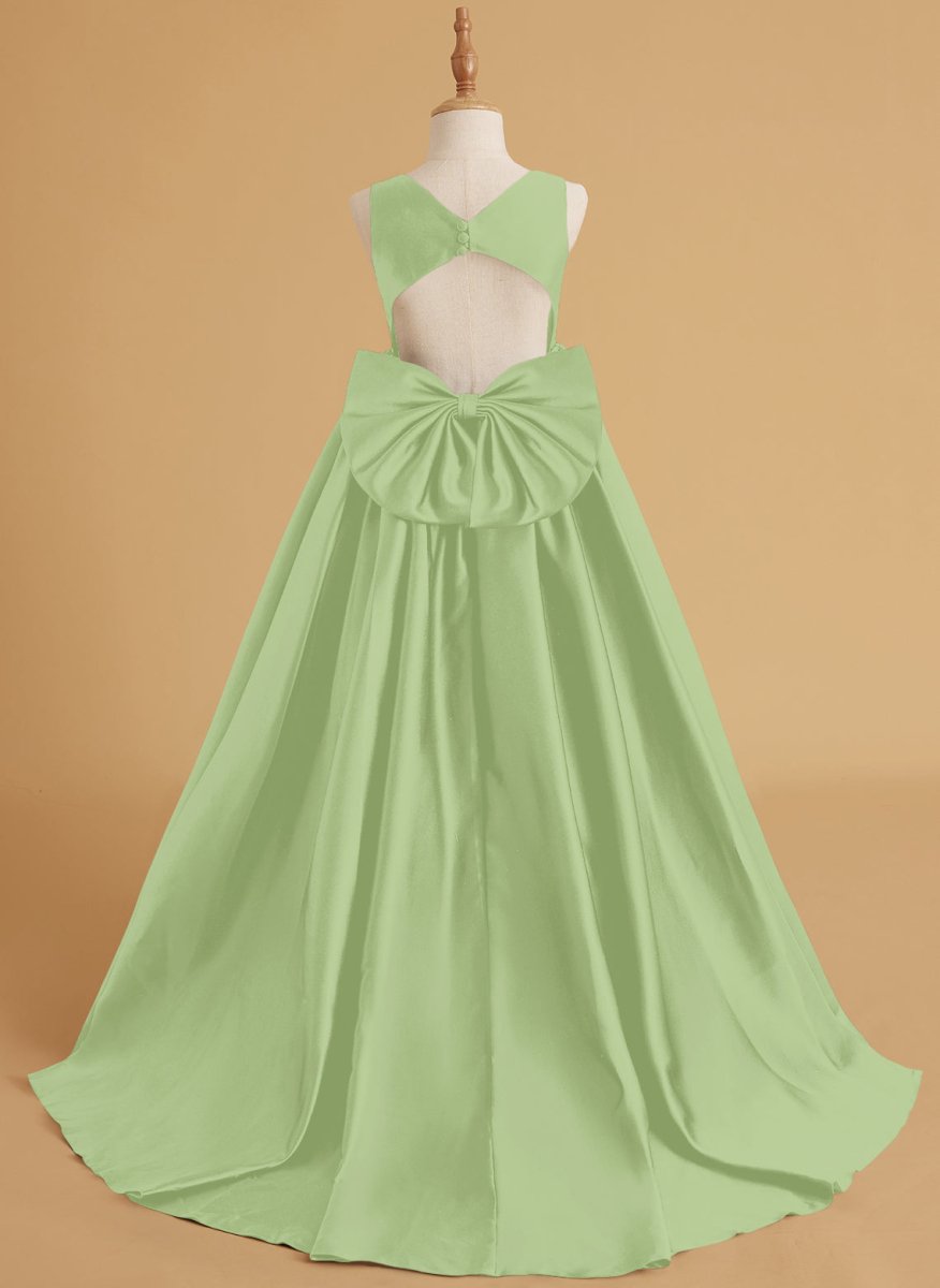 NumberSea - Ball - Gown/Princess Satin Sweep Train Flower Girl Dress