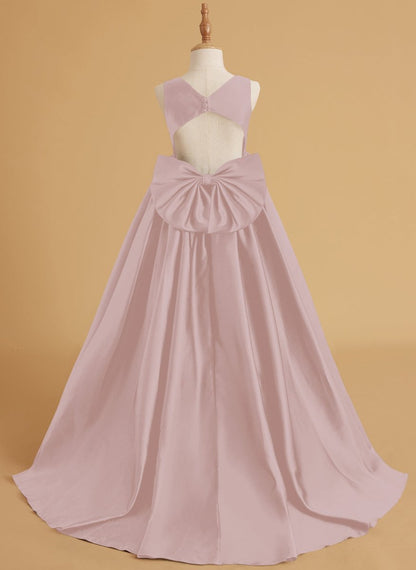 NumberSea - Ball - Gown/Princess Satin Sweep Train Flower Girl Dress