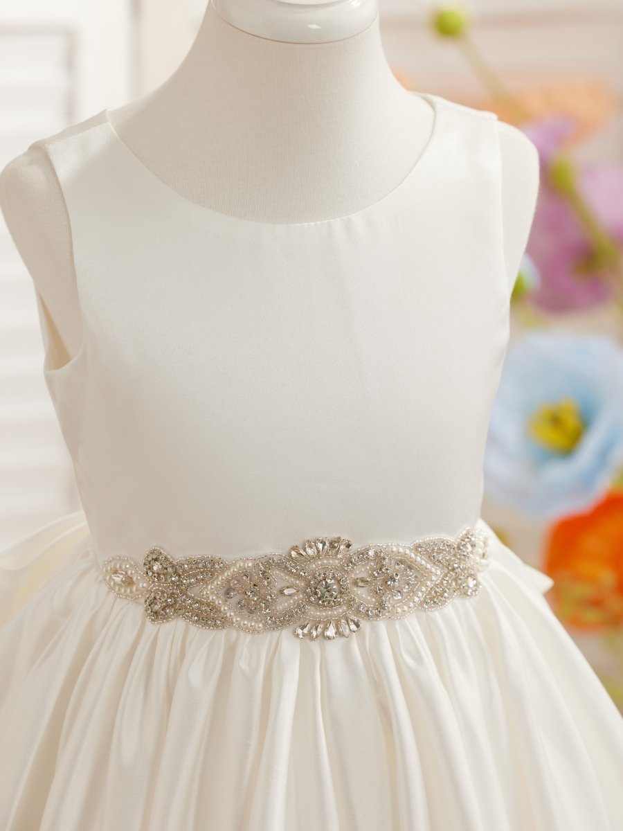 NumberSea - Ball - Gown/Princess Satin Sweep Train Flower Girl Dress