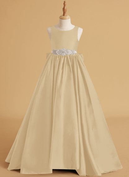 NumberSea - Ball - Gown/Princess Satin Sweep Train Flower Girl Dress