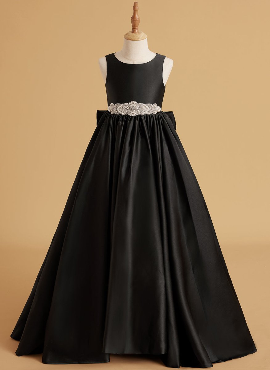 NumberSea - Ball - Gown/Princess Satin Sweep Train Flower Girl Dress