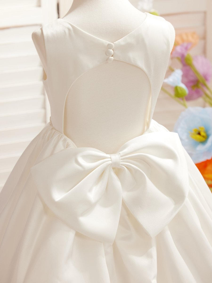 NumberSea - Ball - Gown/Princess Satin Sweep Train Flower Girl Dress