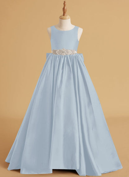 NumberSea - Ball - Gown/Princess Satin Sweep Train Flower Girl Dress