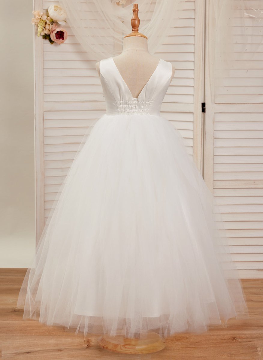 NumberSea - Ball - Gown/Princess Satin Tulle Ankle - length Dress