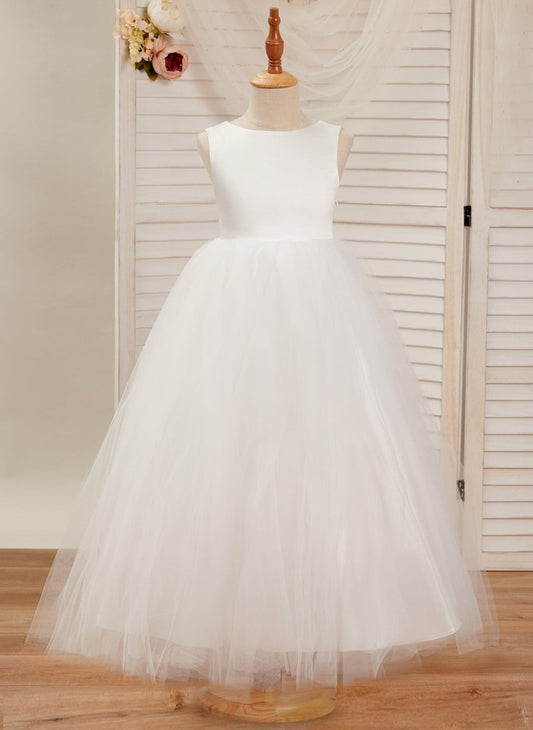 NumberSea - Ball - Gown/Princess Satin Tulle Ankle - length Dress