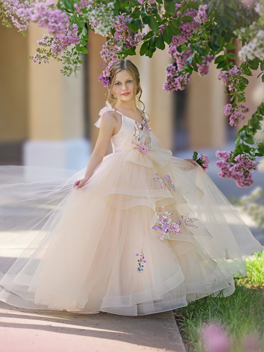 NumberSea - Ball - Gown/Princess Satin Tulle Floor - length Dress