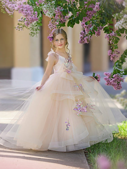 NumberSea - Ball - Gown/Princess Satin Tulle Floor - length Dress