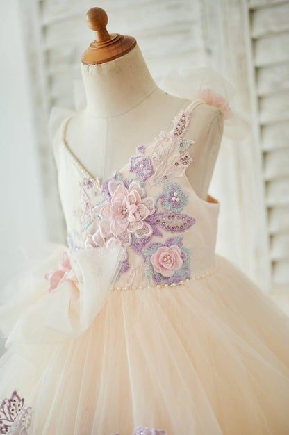 NumberSea - Ball - Gown/Princess Satin Tulle Floor - length Dress