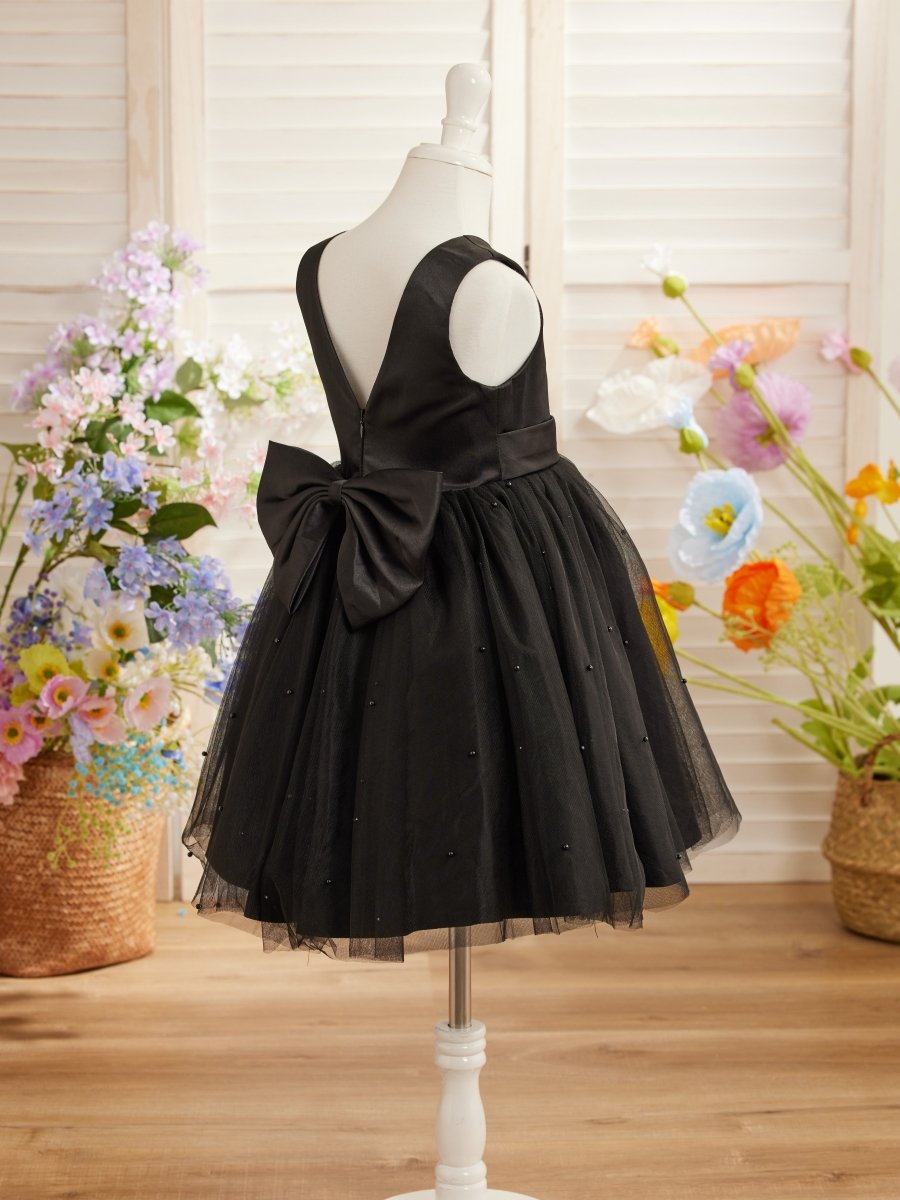 NumberSea - Ball - Gown/Princess Satin Tulle Knee - length Flower Girl Dress