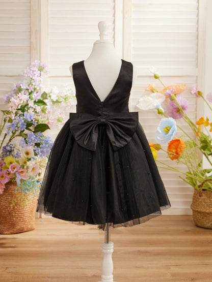 NumberSea - Ball - Gown/Princess Satin Tulle Knee - length Flower Girl Dress