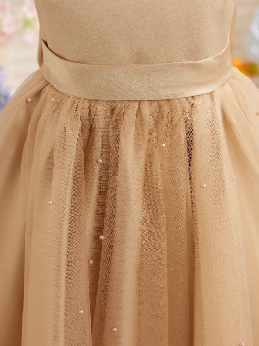 NumberSea - Ball - Gown/Princess Satin Tulle Knee - length Flower Girl Dress