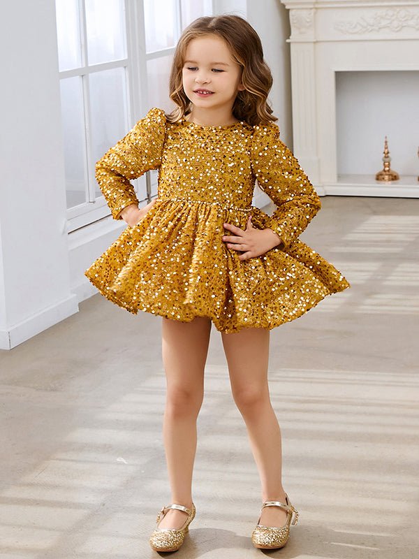 NumberSea - Ball - Gown/Princess Sequins Short/Mini Baby Girl Dress