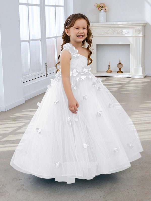 NumberSea - Ball - Gown/Princess Tulle Floor - length Flower Girl Dress