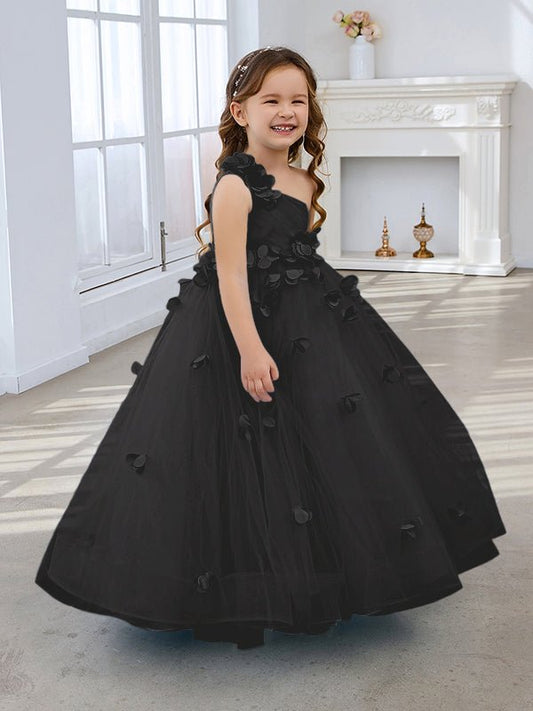 NumberSea - Ball - Gown/Princess Tulle Floor - length Flower Girl Dress