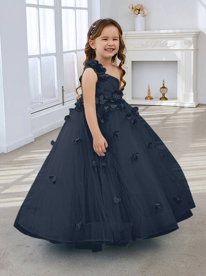 NumberSea - Ball - Gown/Princess Tulle Floor - length Flower Girl Dress