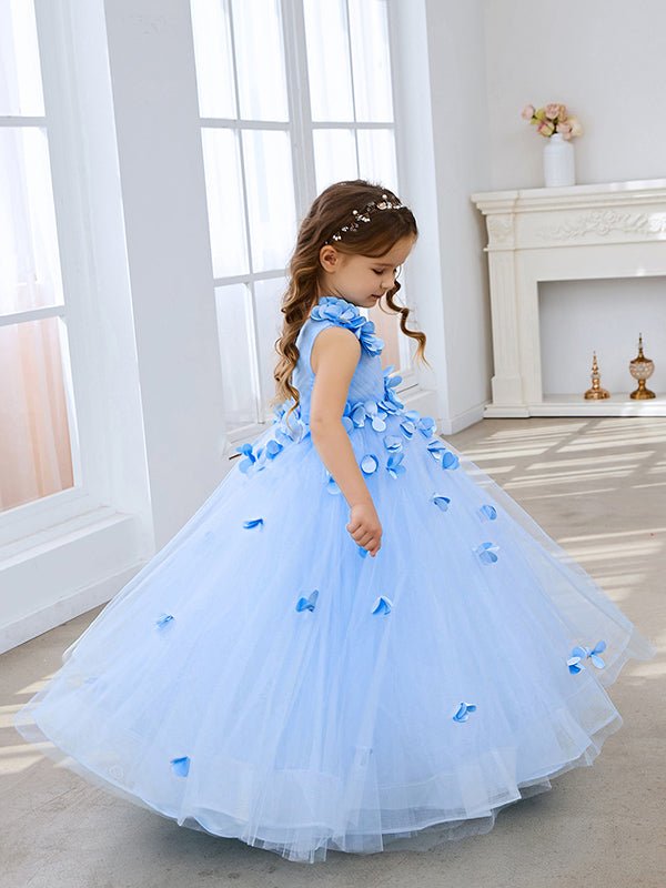 NumberSea - Ball - Gown/Princess Tulle Floor - length Flower Girl Dress