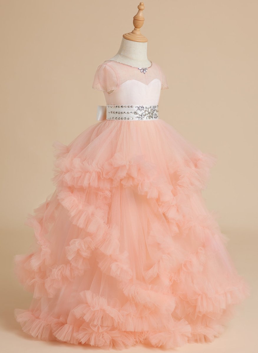 NumberSea - Ball - Gown/Princess Tulle Floor - length Flower Girl Dress