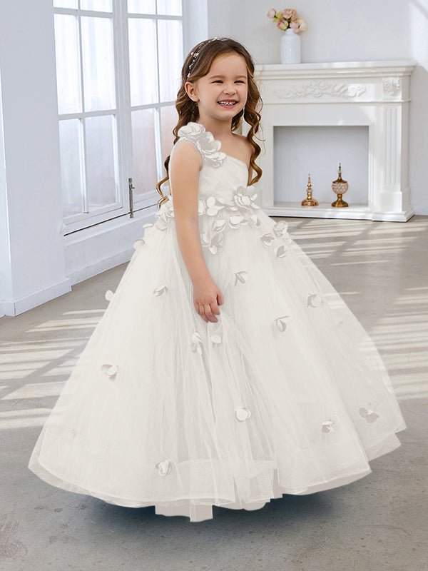 NumberSea - Ball - Gown/Princess Tulle Floor - length Flower Girl Dress