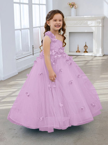 NumberSea - Ball - Gown/Princess Tulle Floor - length Flower Girl Dress