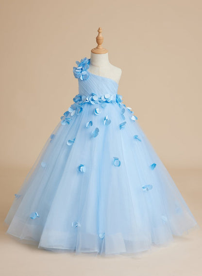 NumberSea - Ball - Gown/Princess Tulle Floor - length Flower Girl Dress