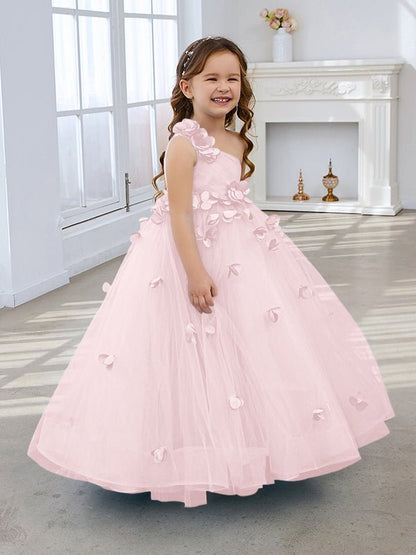 NumberSea - Ball - Gown/Princess Tulle Floor - length Flower Girl Dress