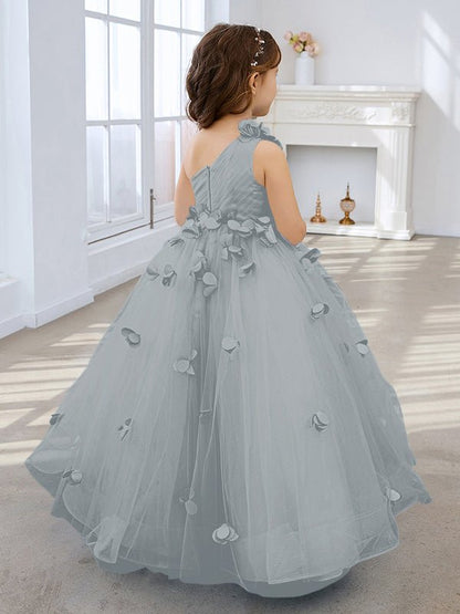 NumberSea - Ball - Gown/Princess Tulle Floor - length Flower Girl Dress