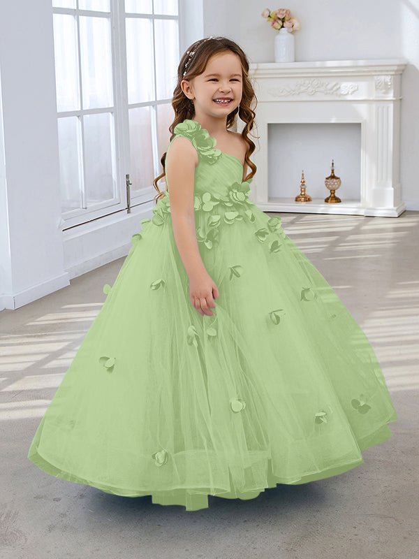 NumberSea - Ball - Gown/Princess Tulle Floor - length Flower Girl Dress