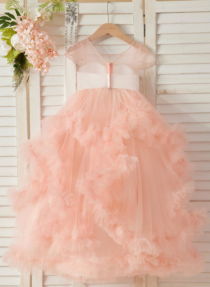 NumberSea - Ball - Gown/Princess Tulle Floor - length Flower Girl Dress