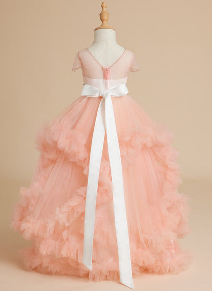 NumberSea - Ball - Gown/Princess Tulle Floor - length Flower Girl Dress