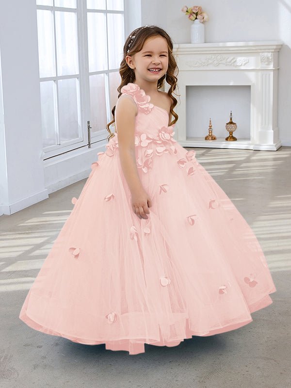 NumberSea - Ball - Gown/Princess Tulle Floor - length Flower Girl Dress