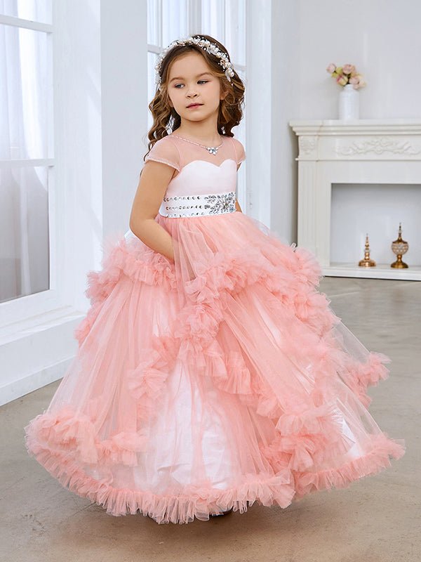 NumberSea - Ball - Gown/Princess Tulle Floor - length Flower Girl Dress