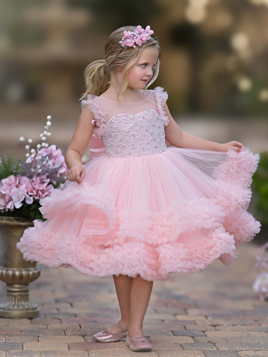 NumberSea - Ball - Gown/Princess Tulle Knee - length Baby Girl Dress