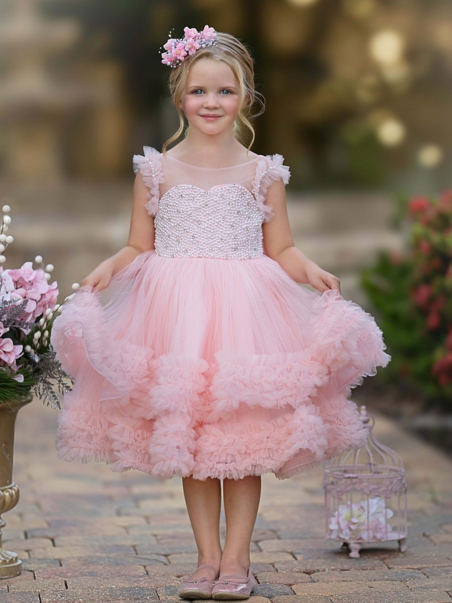 NumberSea - Ball - Gown/Princess Tulle Knee - length Baby Girl Dress