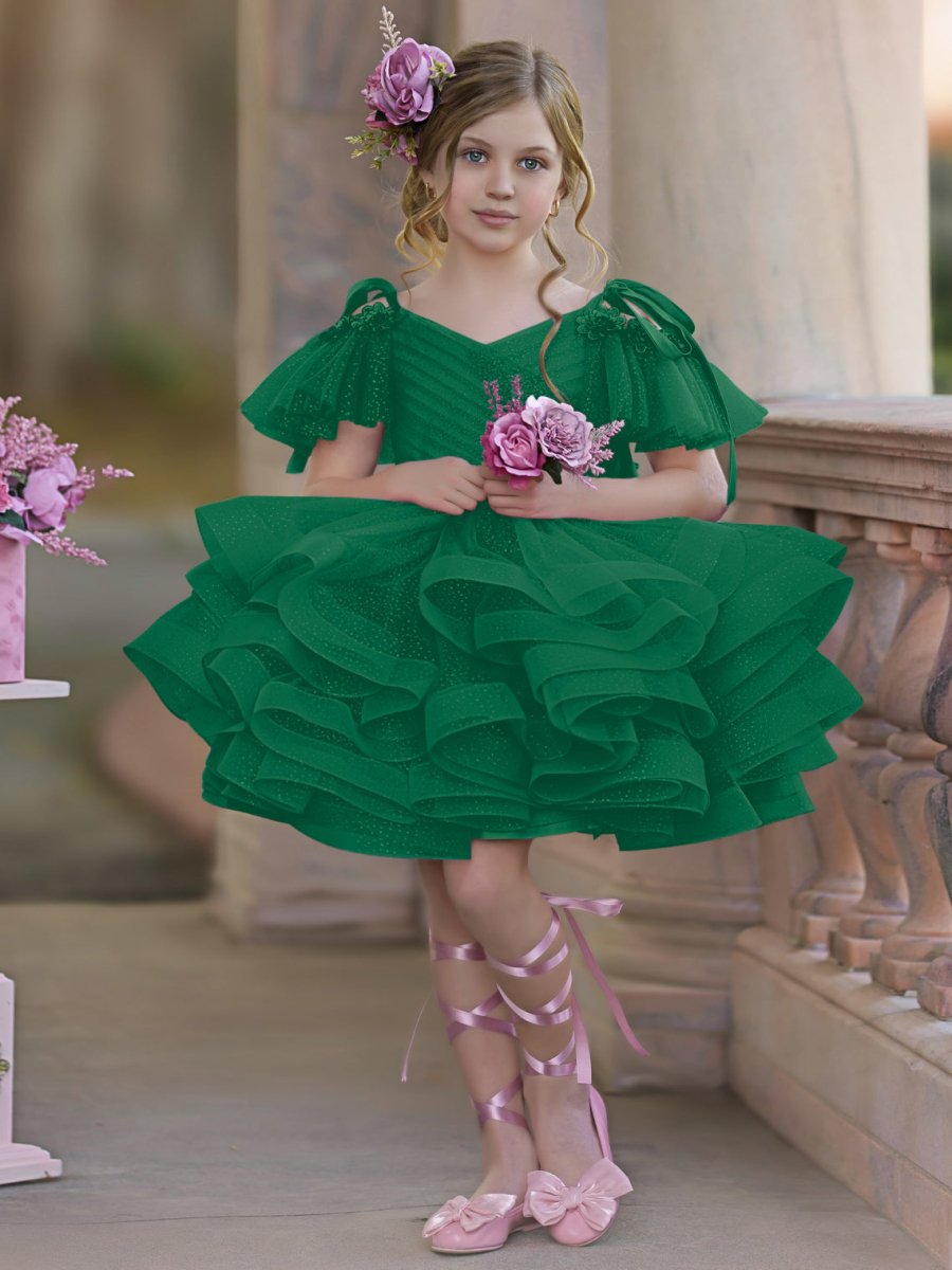 NumberSea - Ball - Gown/Princess Tulle Knee - length Birthday Flower Girl Dress