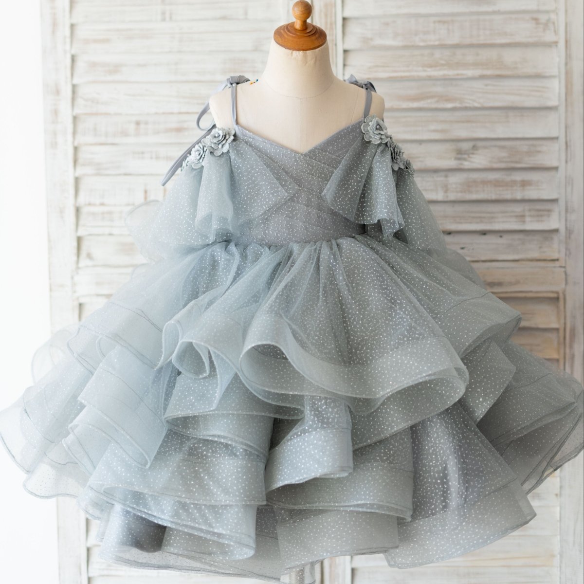 NumberSea - Ball - Gown/Princess Tulle Knee - length Birthday Flower Girl Dress