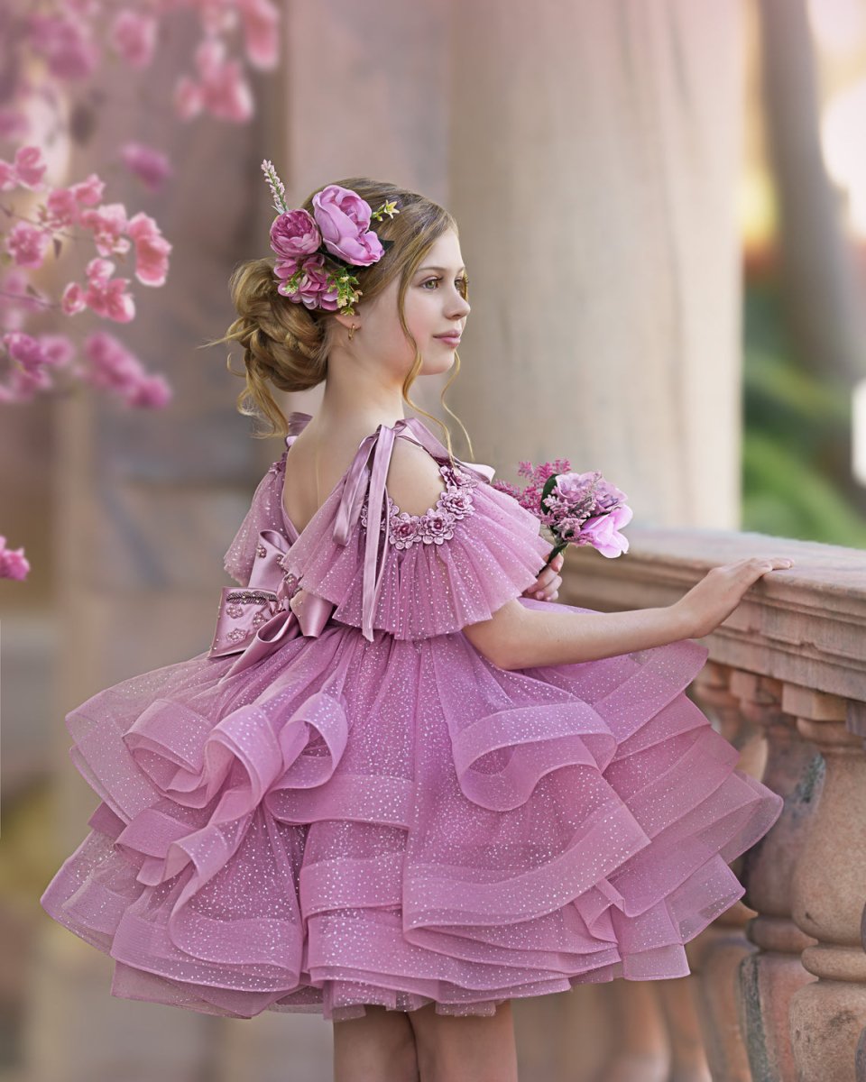 NumberSea - Ball - Gown/Princess Tulle Knee - length Birthday Flower Girl Dress