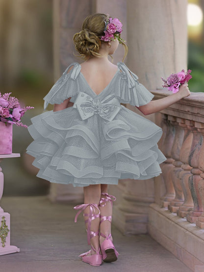 NumberSea - Ball - Gown/Princess Tulle Knee - length Birthday Flower Girl Dress