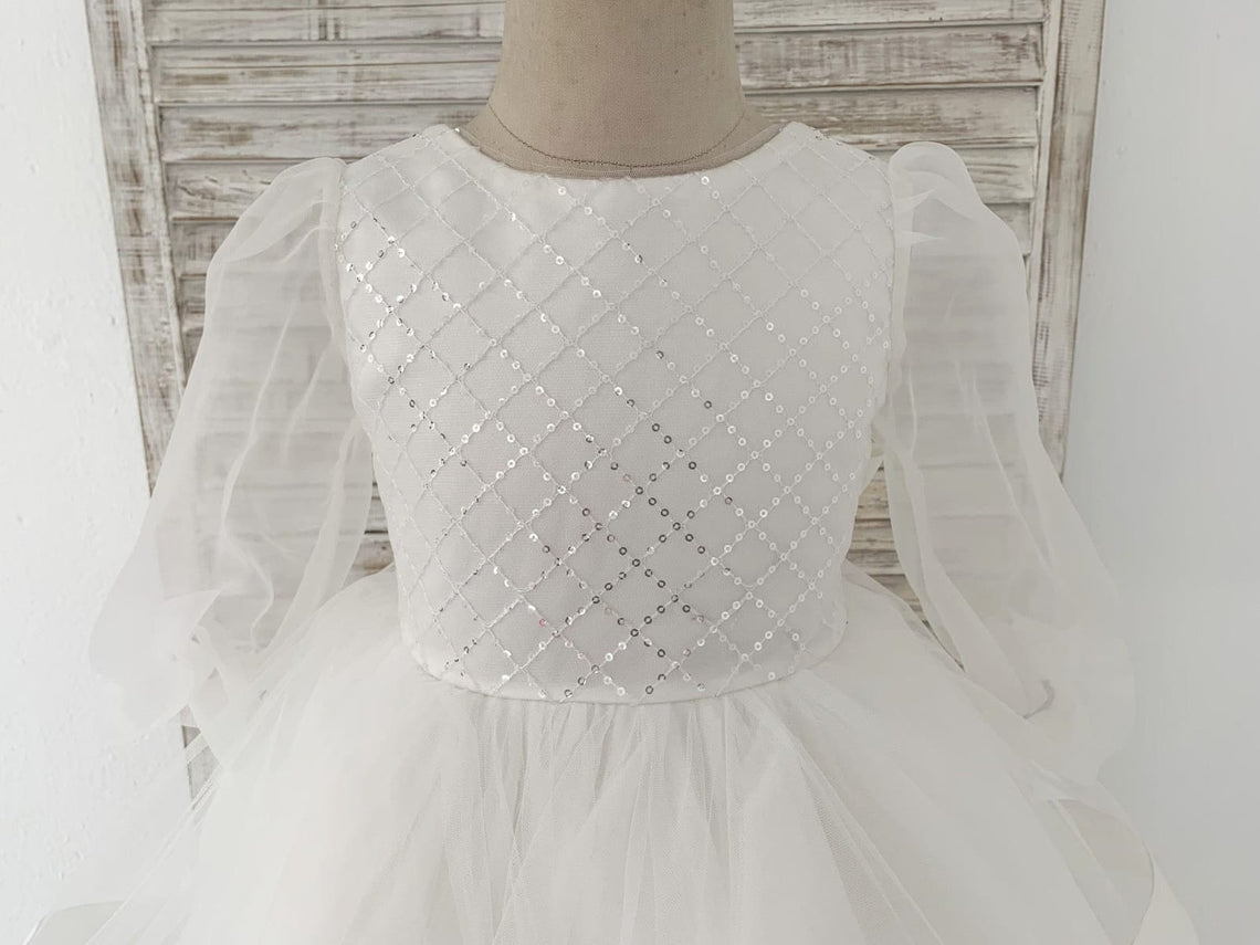 NumberSea - Ball - Gown/Princess Tulle Knee - length Flower Girl Dress