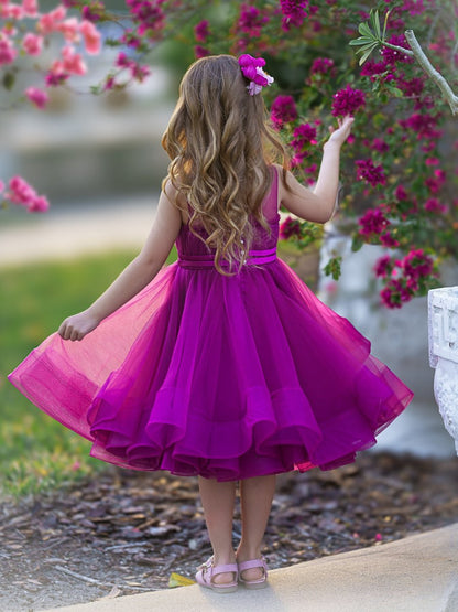 NumberSea - Ball - Gown/Princess Tulle Knee - length Flower Girl Dress