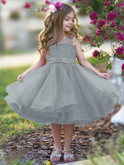 NumberSea - Ball - Gown/Princess Tulle Knee - length Flower Girl Dress