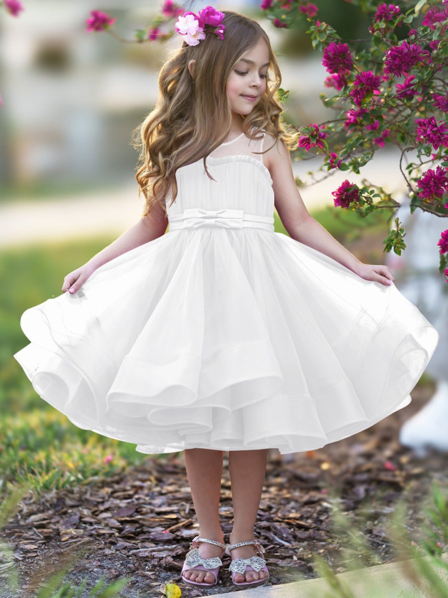 NumberSea - Ball - Gown/Princess Tulle Knee - length Flower Girl Dress