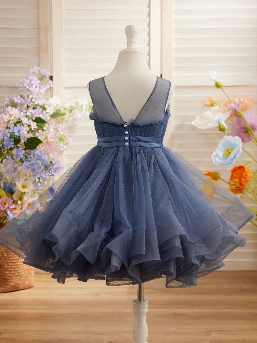 NumberSea - Ball - Gown/Princess Tulle Knee - length Flower Girl Dress