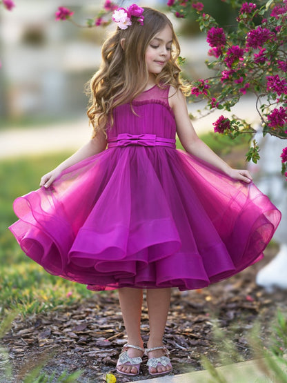 NumberSea - Ball - Gown/Princess Tulle Knee - length Flower Girl Dress