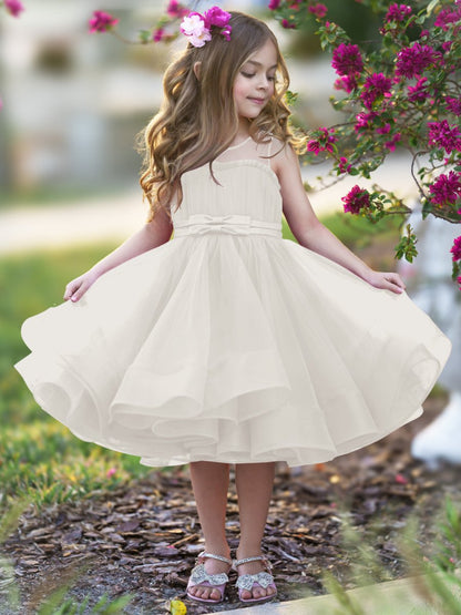 NumberSea - Ball - Gown/Princess Tulle Knee - length Flower Girl Dress