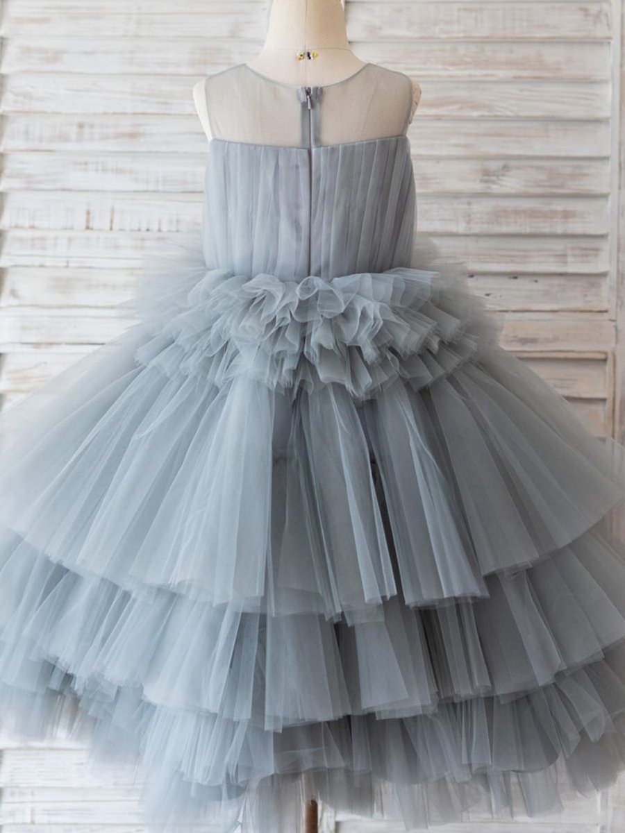 NumberSea - Ball - Gown/Princess Tulle Knee - length Flower Girl Dress