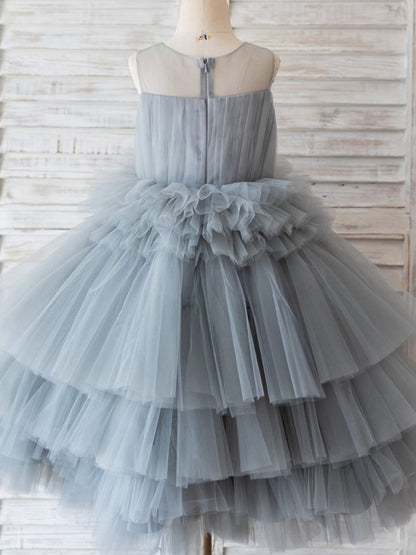 NumberSea - Ball - Gown/Princess Tulle Knee - length Flower Girl Dress