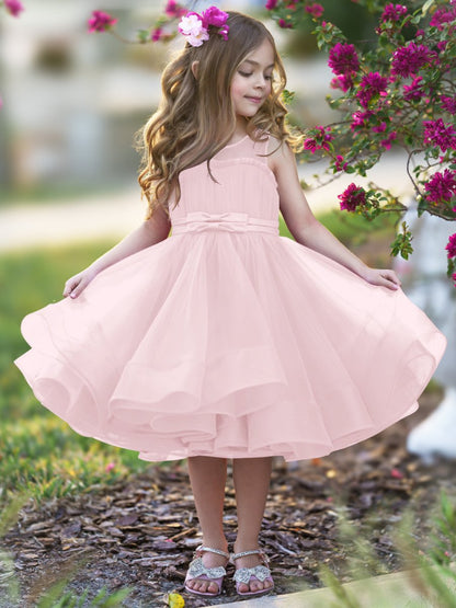 NumberSea - Ball - Gown/Princess Tulle Knee - length Flower Girl Dress