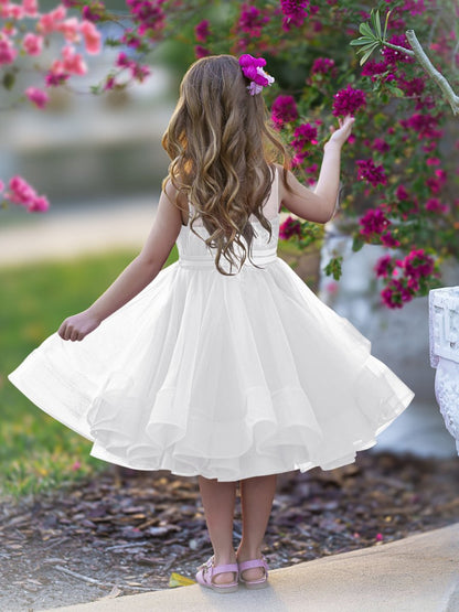 NumberSea - Ball - Gown/Princess Tulle Knee - length Flower Girl Dress