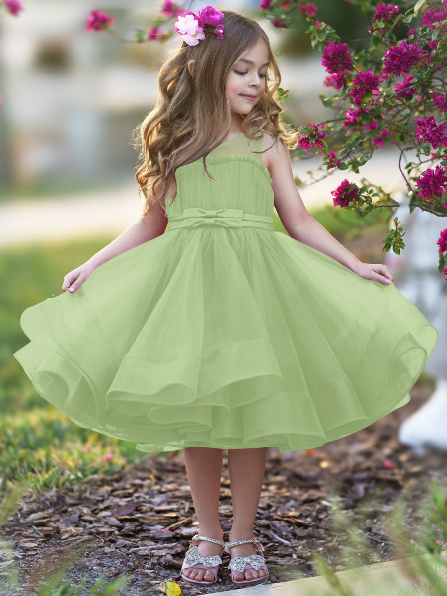 NumberSea - Ball - Gown/Princess Tulle Knee - length Flower Girl Dress