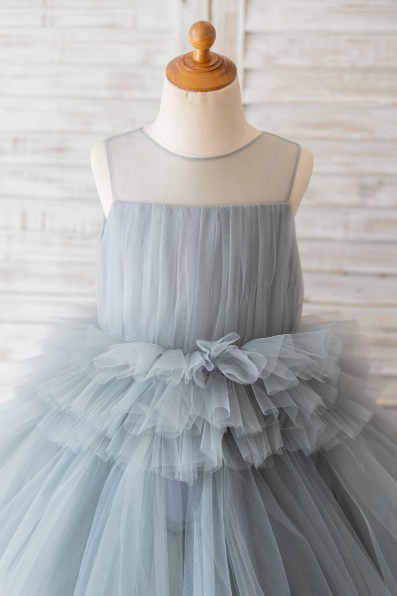 NumberSea - Ball - Gown/Princess Tulle Knee - length Flower Girl Dress